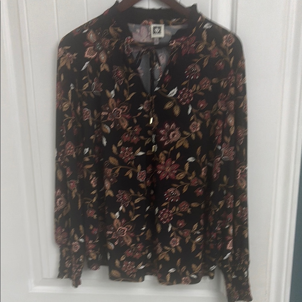 Anne Klein Floral Blouse